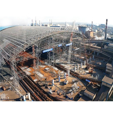 Architecture Design Steel Space Frame Structures Chemical Plant Coal Power Plant Shed Storage For Sale